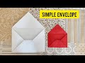 Easy Origami Envelope Tutorial / Envelope Making With Paper [NO Glue Tape and Scissors]