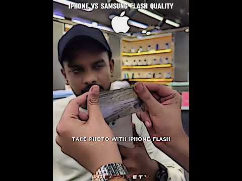 Iphone vs Samsung Flash Quality ☠️ #samsung #iphone #quality   #upcomingphones