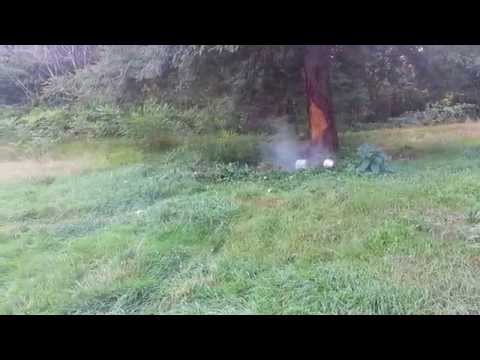 .410 and .12 vs cinderblock