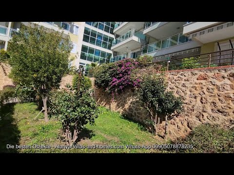 Alanya - MEGAAA 3 Zimmer Duplex in Kestel MIT Meerblick UND mit eigenem Garten in Top Anlage du Sa.