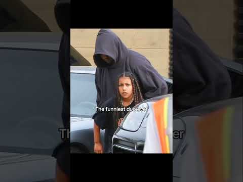 The funniest duo ever - Kanye west and his daughter north West #shorts #kardashians #kanyewest #