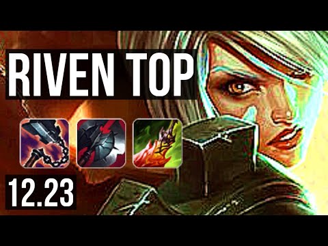 RIVEN vs GP (TOP) | 7 solo kills, 1300+ games, 8/1/2, 1.1M mastery | EUW Grandmaster | 12.23