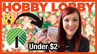 WOW FINDS FOR CHRISTMAS! HOBBY LOBBY AND DOLLAR TREE FINDS! GRAB THESE ITEMS FOR UNDER $3 🎄