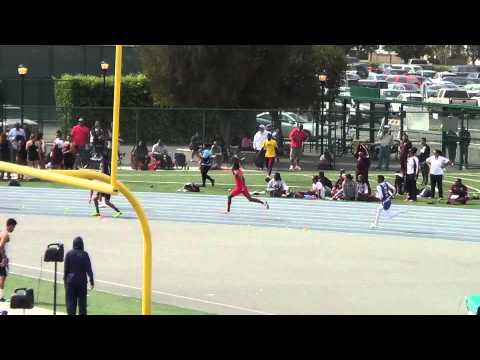 VarB 4x100m Final CA Relays 3-22-14 - Los Alamitos Boys