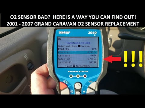 ✅✅ O2 SENSOR BAD?  HERE IS A WAY YOU CAN FIND OUT! 2001 - 2007 GRAND CARAVAN O2 SENSOR REPLACEMENT