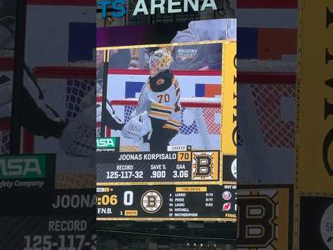 Joonas Korpisalo Clip #nhl #joonaskorpisalo #goalie #hockeyplayer #bostonbruins
