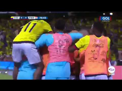 Colombia vs Paraguay 1-2 goles y Resumen 05 October 2017