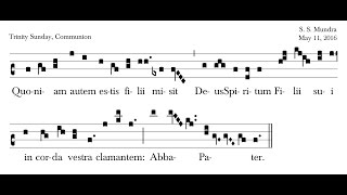 Quoniam Autem Estis Filii, Communion Antiphon, S. S. Mundra