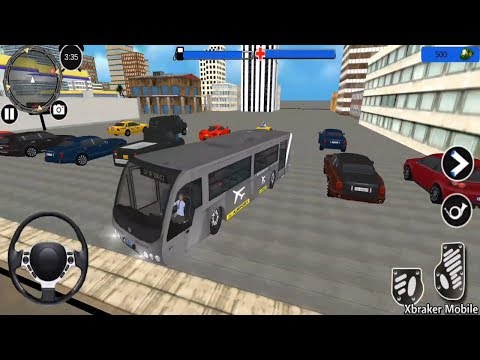 Airport Security Staff Police Bus Driver Simulator - New Bus Unlocked - Android Gameplay #2