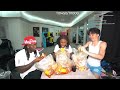 Kai Cenat Ray And Rakai Have Sea Food Boil Mukbang On Stream