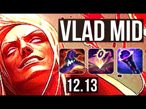 VLADIMIR vs AHRI (MID) | 13/1/10, Rank 4 Vlad, Godlike | TR Grandmaster | 12.13