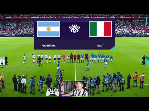 PES 2021-Argentina vs Italy | All Goals and Highlights • International Friendly Match Gameplay PC