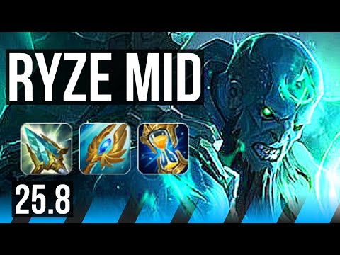 RYZE vs TWISTED FATE (MID) | 5k comeback | KR Master | 25.8