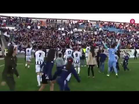 DERBI 2018 BADAJOZ 4 MÉRIDA 2 | CELEBRACION CON LOS JUGADORES | ULTRAS & GRADA 1905 |