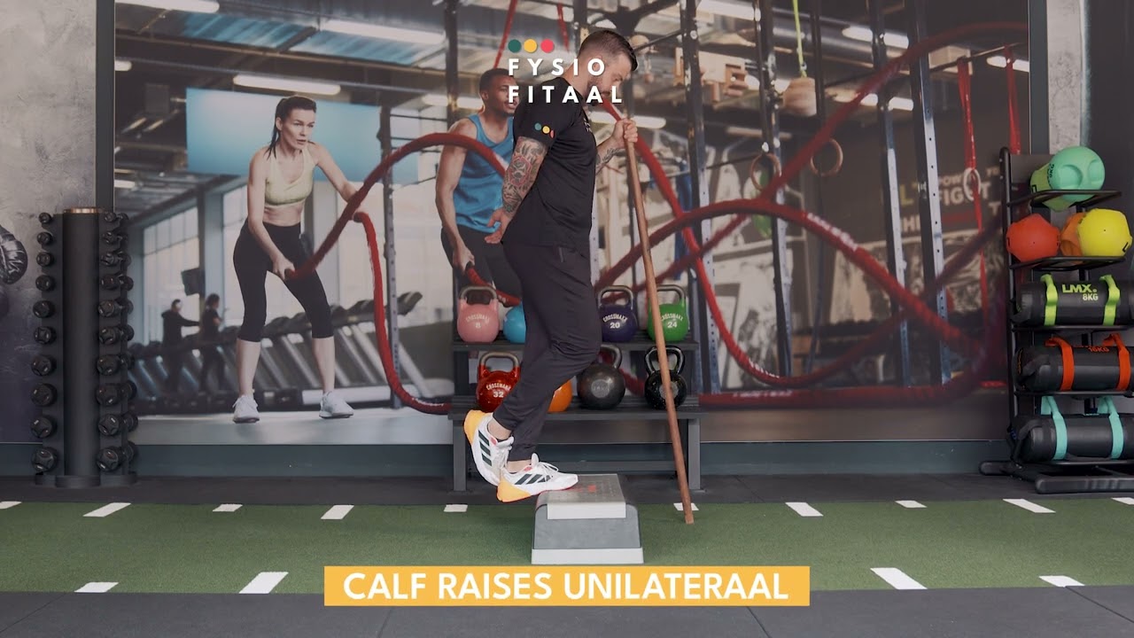Video thumbnail: Calf raises unilateraal — instructievideo