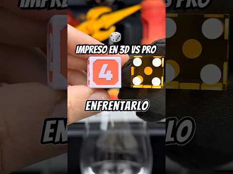 Experimento: dado 3D vs Profesional