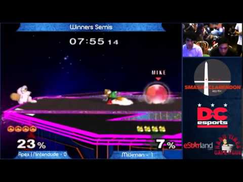 Smash @ Clarendon (8/29/2014) WS - Apex | Nintendude vs. Milkman
