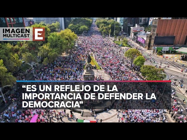 Manifestación en favor de la democracia: Coparmex | IMAGEN RADIO