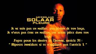 MC Solaar - Solaar Pleure part. 2 [HQ] [Lyrics]
