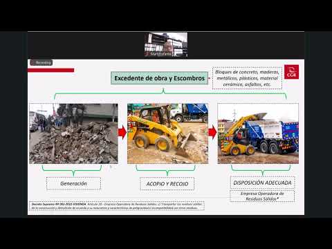 Gestión y Manejo de Residuos Sólidos de la Construcción y Demolición en Obras en Curso