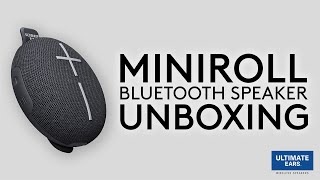 Video thumbnail for Ultimate Ears MINIROLL Bluetooth Speaker UNBOXING and Setup by Logitech Support