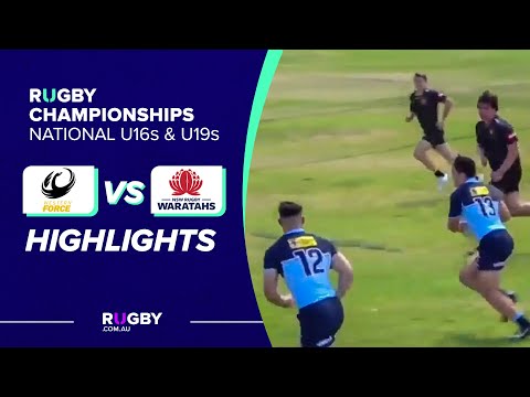 U16s Western Force v Waratahs Highlights | National Rugby Championship Round 5