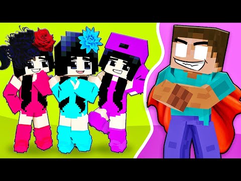 3 Elemental Sadako Sisters  With Super Herobrine