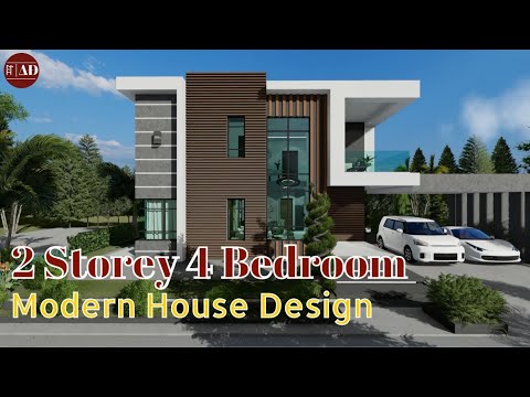 HOUSE DESIGN | 2 Storey 4 Bedroom Modern House