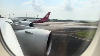 FLEX 74 | Singapore Airlines Airbus A380-841 Full Taxi, Takeoff and climbout from Changi