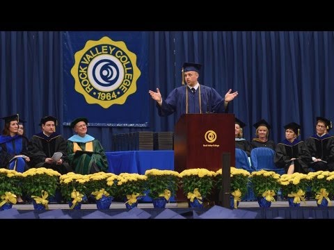 Chris McGill delivers the Rock Valley College Class of 2013 Commencement Speech