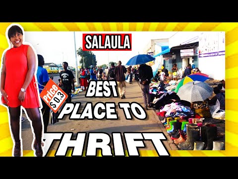 THRIFT WITH ME IN ZAMBIA super cheap + HUGE TRY ON HAUL Salaula | Zambian  YOUTUBER