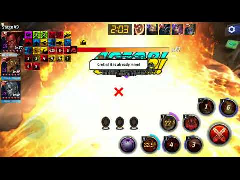 Mephisto - Master Of Hell - Black Dwarf V Ebony Maw Stage 49 - Marvel Future Fight