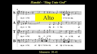 Handel Sing Unto God Alto Score