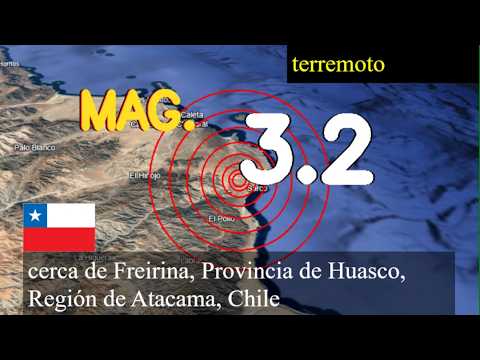 😱🚨  Terremoto cerca de Freirina, Provincia de Huasco, Región de Atacama, Chile actualizaciones en vi