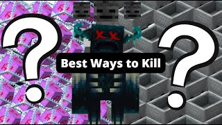 The Best Ways to Kill the Warden | Minecraft 1.19