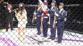 Sheila Ferrari sings National Anthem at U of MMA May 2013