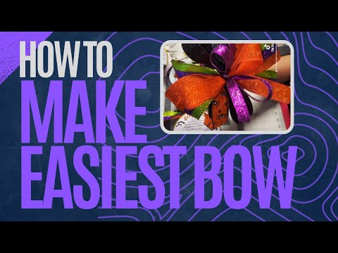 How To Make the Easiest Bow! By Angie’s Adoorable Wreaths