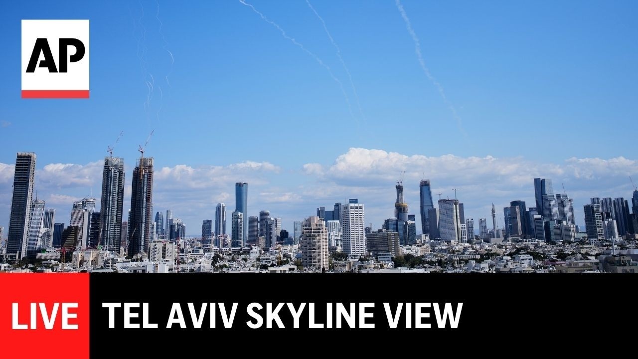 Video | LIVE: Tel Aviv and Jerusalem skyline as Iran war continues