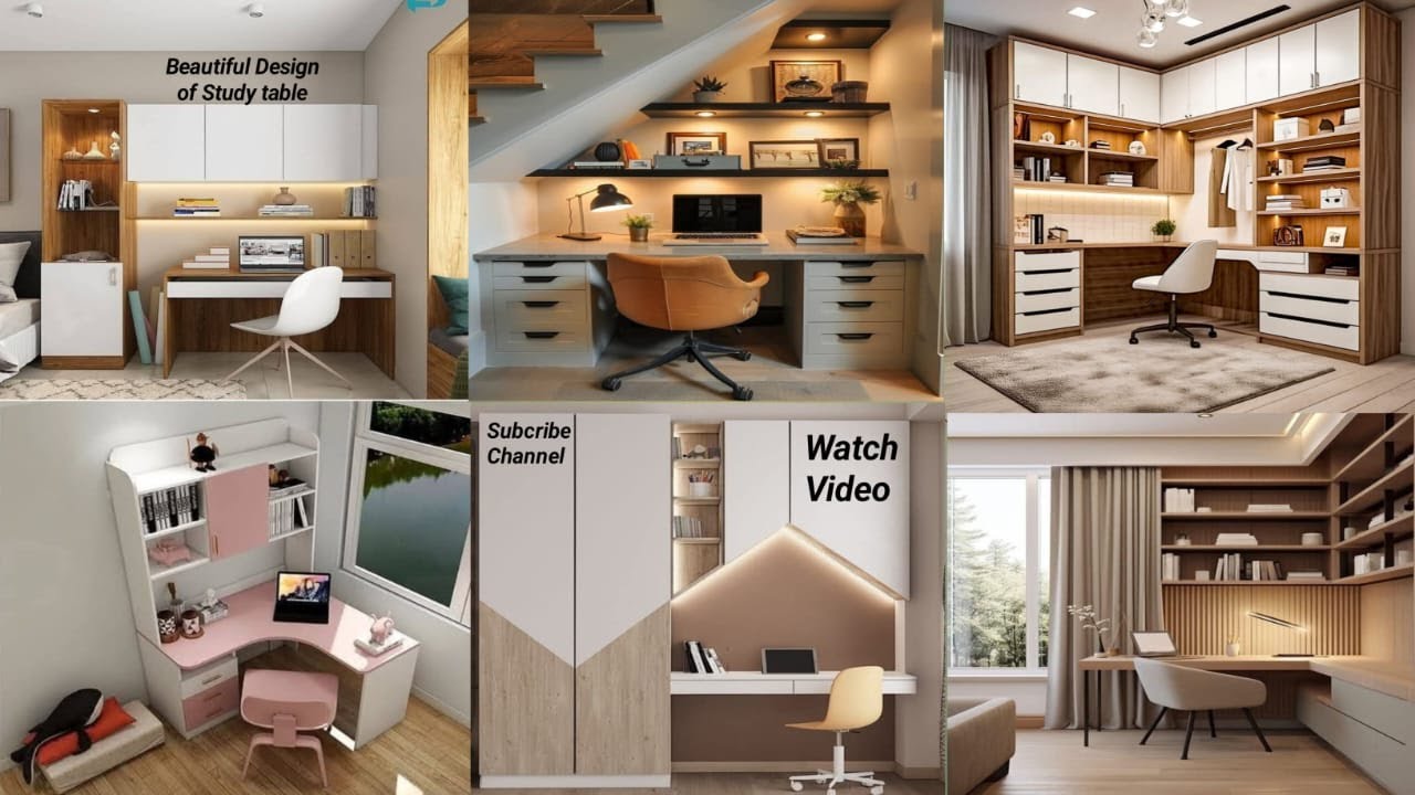 Study table design idea! Small study table! Study table! Computer table design! Computer table light