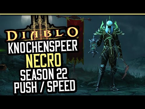 Diablo 3 - Knochenspeer Necro | Season 22 | Push & Speed