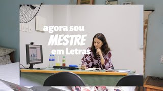 Um registro do dia que defendi o mestrado em Letras