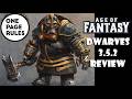 Dwarves Review: One Page Rules 3.5.2