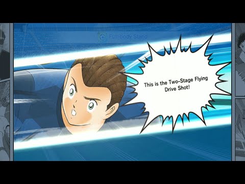 Captain Tsubasa Dream Team | Natureza | Two-Stage Flying Drive Shot