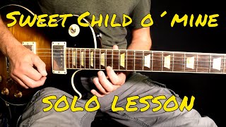 Download lagu Guns n roses - Sweet Child O' Mine guitar solo lesson mp3