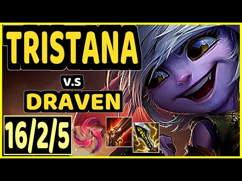 TRISTANA vs DRAVEN - 16/2/5 KDA BOTTOM ADC GAMEPLAY - NA Ranked DIAMOND
