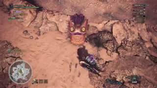 【MHW】プケプケ捕獲しに行ったらプケプケが岩に引っ掛かってしまい...W