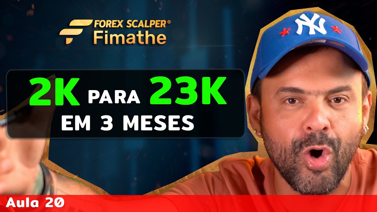 Levando uma conta de $2.000 para $32.000 em 3 meses | Forex Scalper Fimathe⏱️| Aula 20