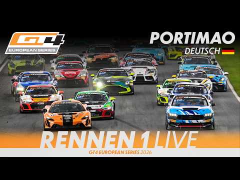 LIVE I Rennen 1 I Portimão I GT4 European Series 2026 (Deutsch)