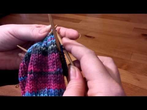 My boomerang heel without a hole - Part 1 / the original with the 2 extra stitches