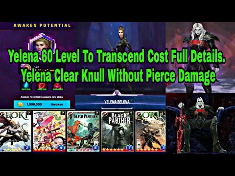 Yelena Transcend Cost Full Details | Yelena Clear Knull Without Pierce Damage - Marvel Future Fight